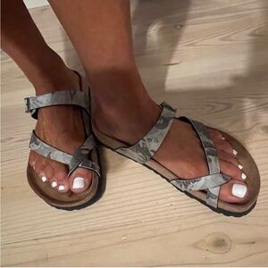 Birkenstock Papillio Tabora Damask Gray SOFT Footbed, 37 Regular